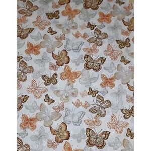 2 Vintage Pillowcases "Amari Butterfly" - Burlington 20"x30" 1980-81 EUC